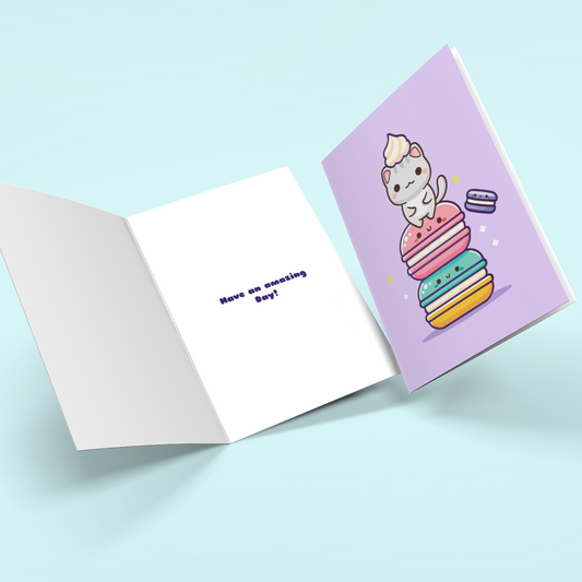 The Cat That Got The Cream Greeting Card