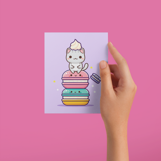 The Cat That Got The Cream Greeting Card