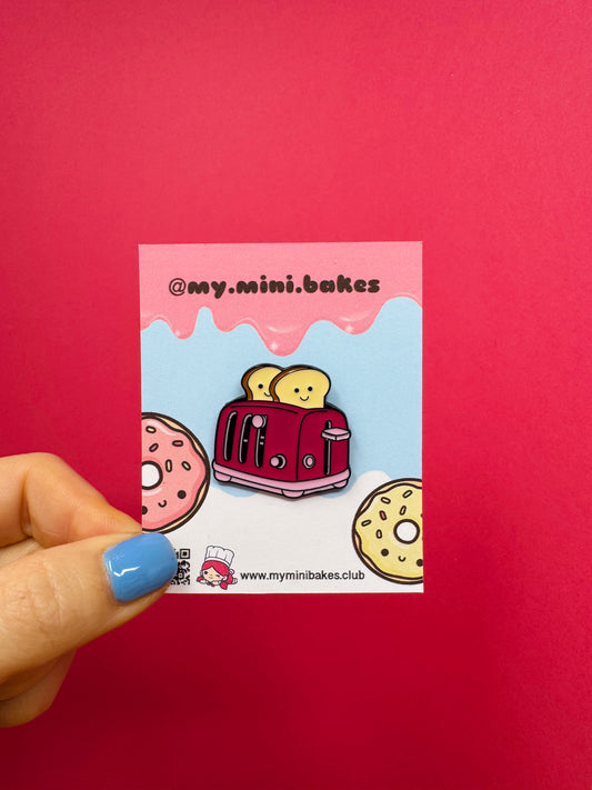 Toasty Face Enamel Pin Badge